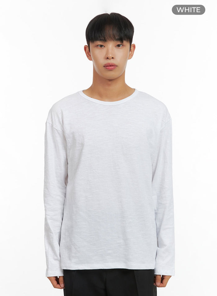 mens-cozy-comfort-long-sleeve-t-shirt-is420 / White