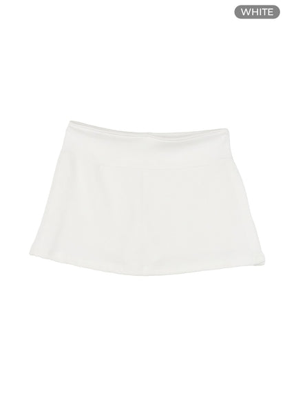 a-line-low-rise-skorts-iy422 / White