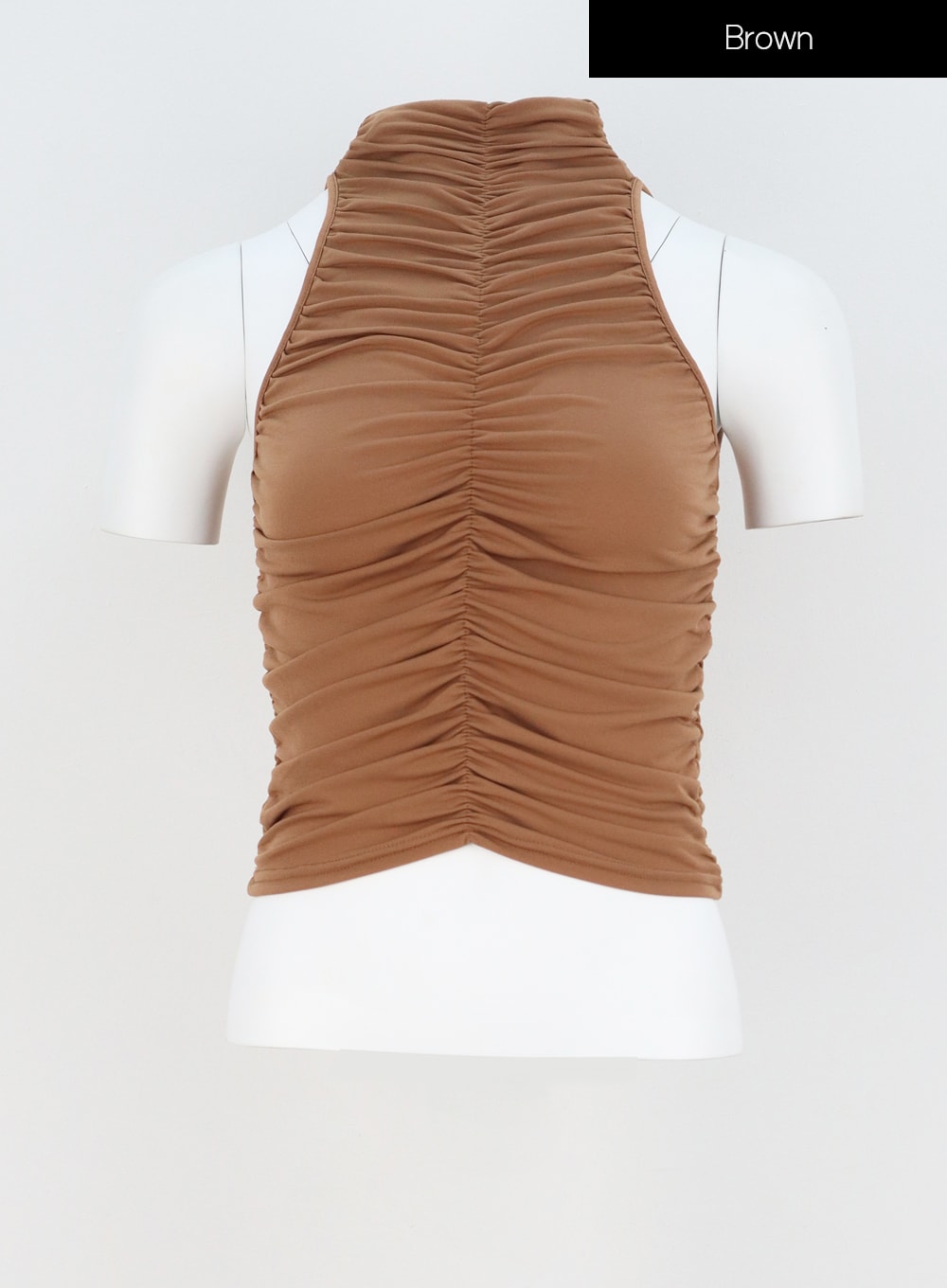Ruched Sleeveless Top IY318