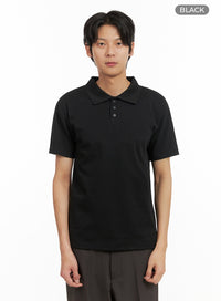 mens-basic-polo-shirt-iy402 / Black