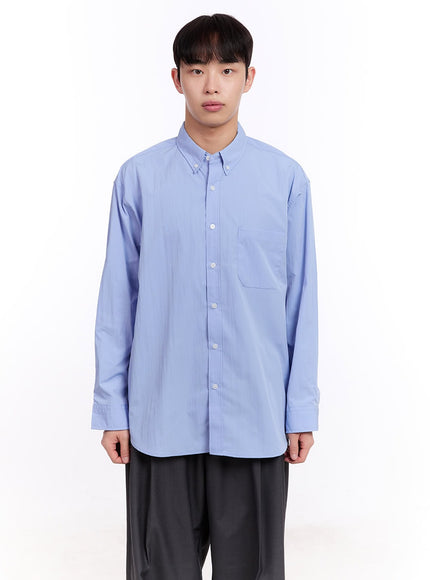 Men's Collared Long Sleeve Shirt IM512