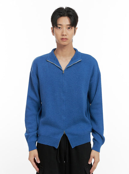 mens-warmpoly-zip-up-sweater-id413 / Blue