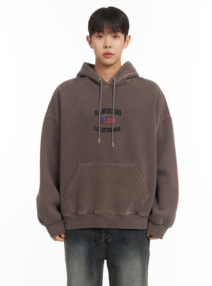 mens-san-diego-oversized-hoodie-im514 / Brown