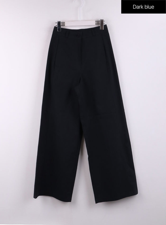 basic-wide-fit-pants-cj431 / Dark blue