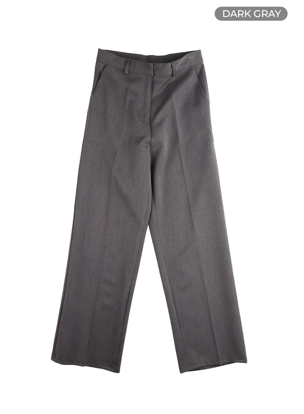 solid-wide-trousers-im414 / Dark gray