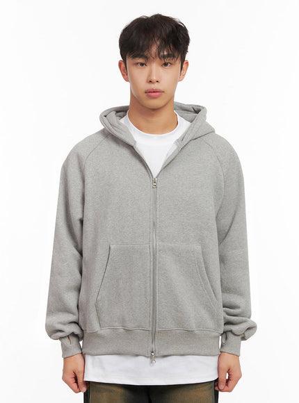 mens-warm-cotton-zip-up-jacket-id427 / Gray