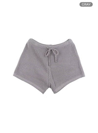 string-knit-shorts-ia417 / Gray