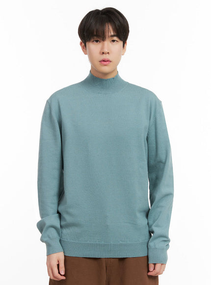 Men's Mock Neck Sweater IJ517