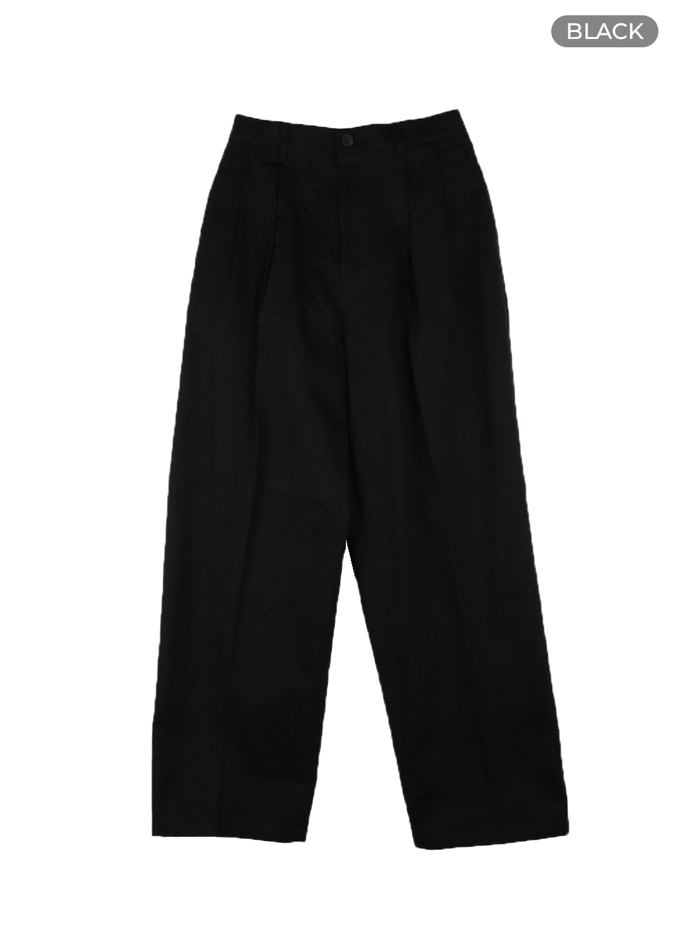 mens-wide-fit-cotton-trousers-ia401 / Black