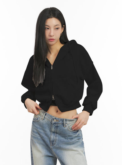 Oversized Zip-Up Hoodie IJ503