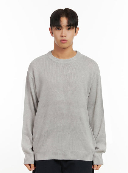 mens-cozyknit-round-neck-sweater-id413 / Gray