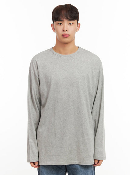 Men's Essential Oversized Long-Sleeve T-Shirt IF517