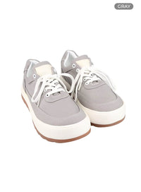 mens-chunky-sole-sneakers-iy410 / Gray