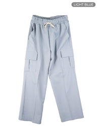 mens-basic-straight-fit-cotton-cargo-pants-ia401 / Light blue