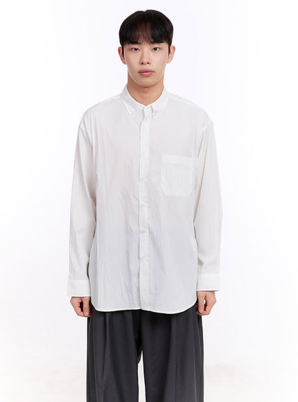 Men's Collared Long Sleeve Shirt IM512