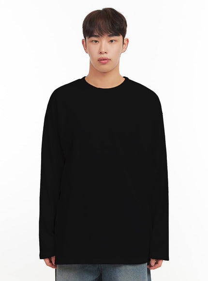 Men's Essential Oversized Long-Sleeve T-Shirt IF517