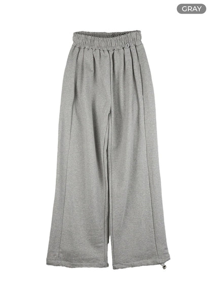 classic-cotton-wide-fit-sweatpants-is427 / Gray