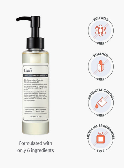 Gentle Black Fresh Cleansing Oil (150ml)