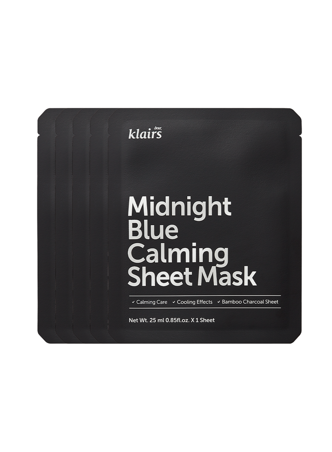 Midnight Blue Calming Sheet Mask (25ml / 5ea)