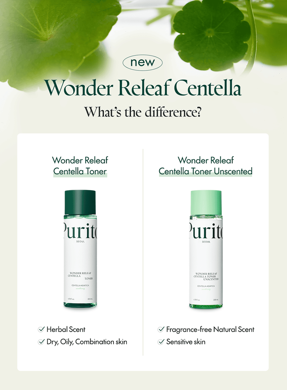 Wonder Releaf Centella Toner Unscented