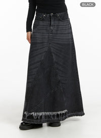 destroyed-hem-maxi-denim-skirt-cm413