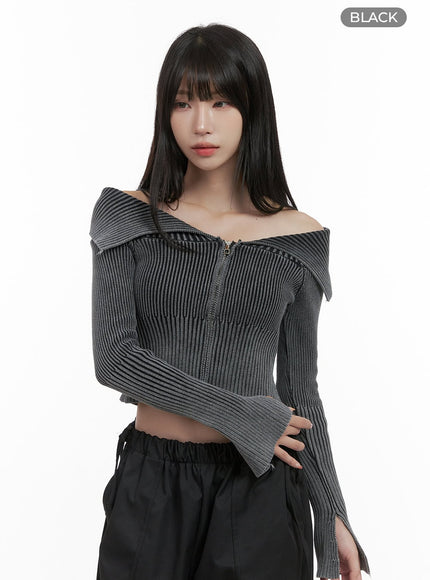 two-way-zip-up-off-shoulder-long-sleeve-crop-top-cs419