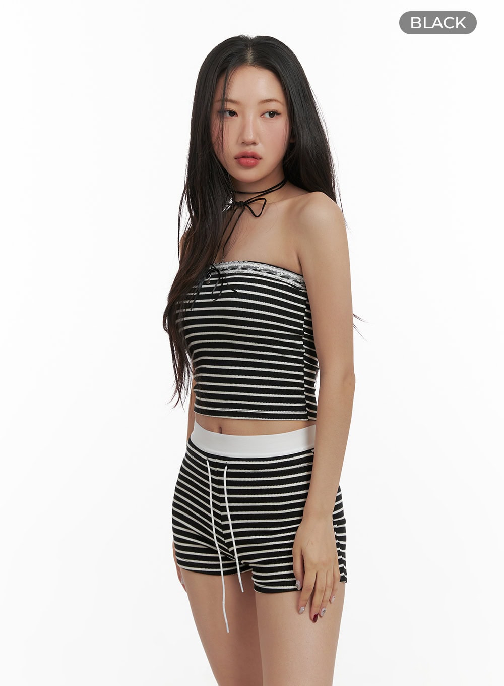 lace-striped-tube-top-cy403