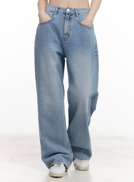 Kyli Washed Wide-Leg Jeans CM512