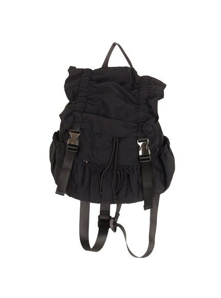 Shirred Buckle Waterproof Backpack CM511