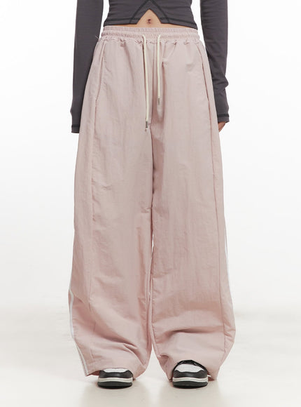 Wide Leg Stripe Track Pants CF524