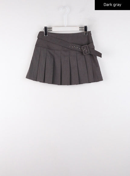 asymmetrical-belt-pleated-mini-skirt-cd308