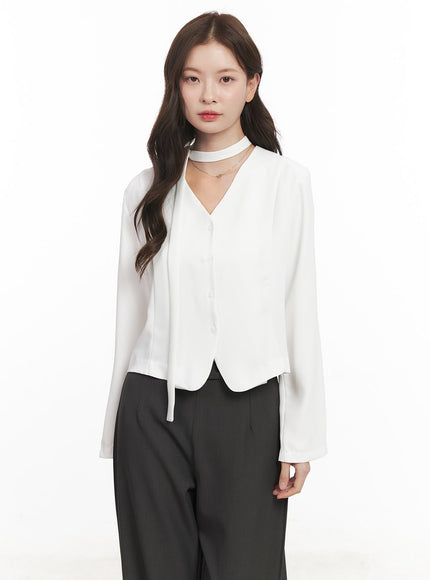 elegant-buttoned-v-neck-blouse-top-cm511