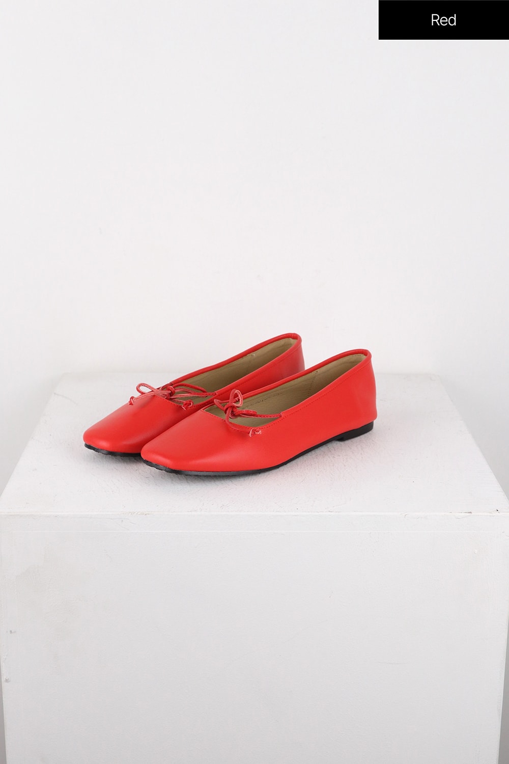single-band-bowknot-ballet-mary-jane-flats-od326 / Red