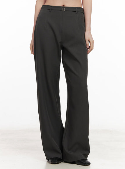 Buckle-Up Wide-Fit Slacks Pants CM511