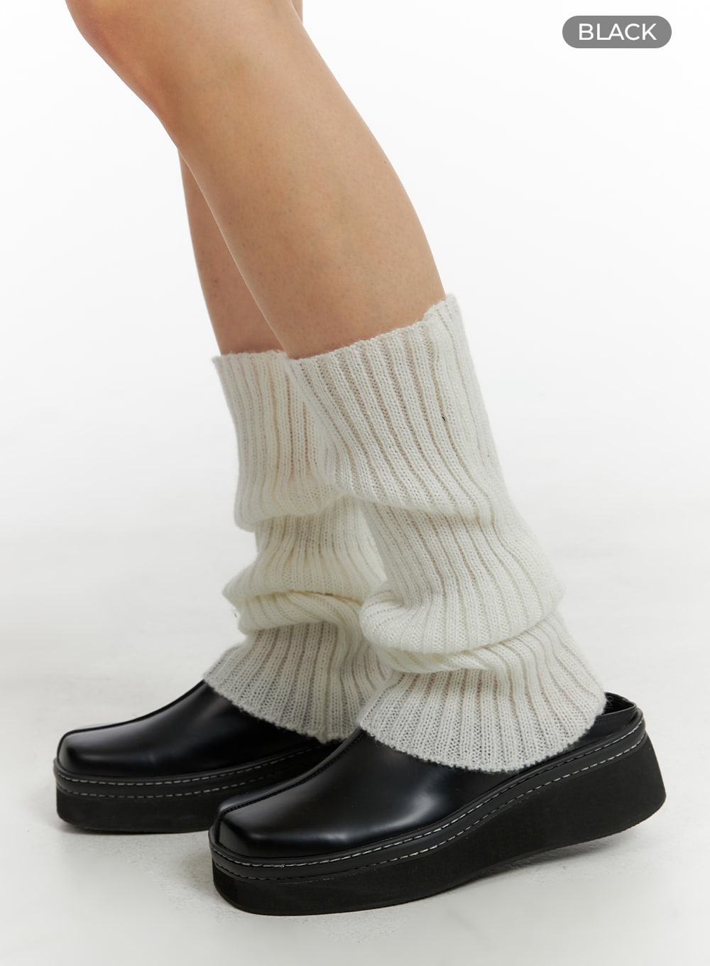solid-chunky-heels-cm406 / Black