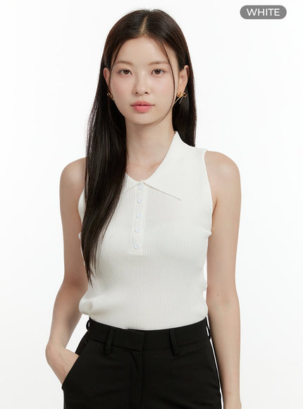 buttoned-collar-sleeveless-top-ol423