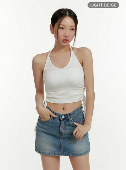 solid-halter-shirred-crop-top-cy409