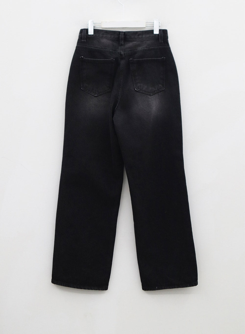 Light Washing Wide Leg Black Jeans CN23