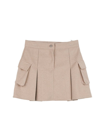 cargo-chic-mini-skirt-on404 / Beige