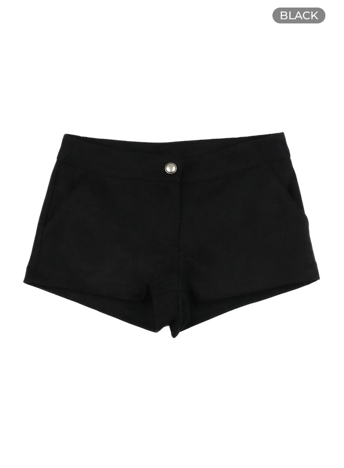 suede-shorts-ca409 / Black