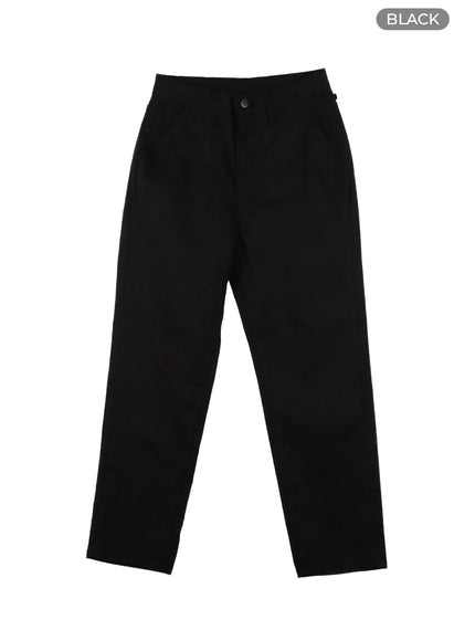 cropped-straight-fit-pants-oa415 / Black