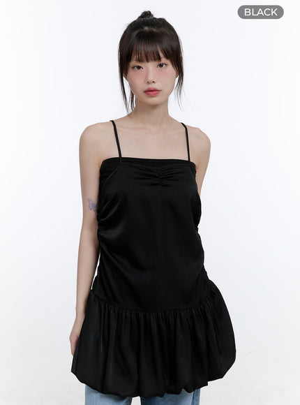 sweetheart-bubble-mini-dress-cg413 / Black