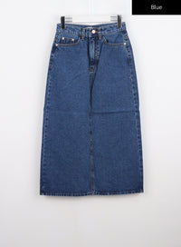 classic-cotton-maxi-skirt-co330 / Blue