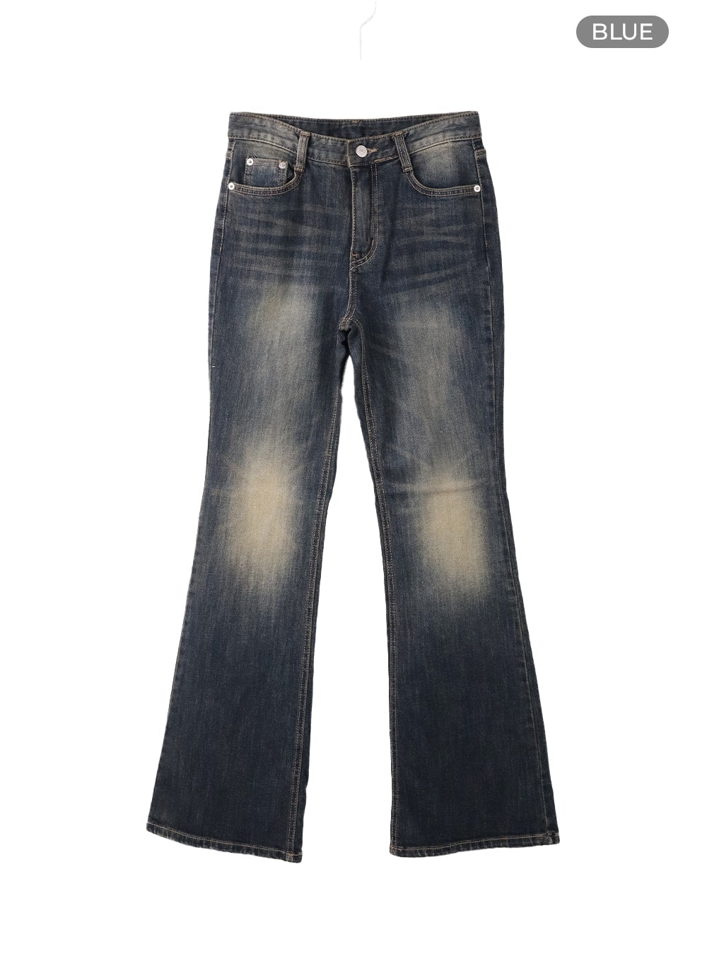 swashed-slim-flared-jeans-cf416 / Blue