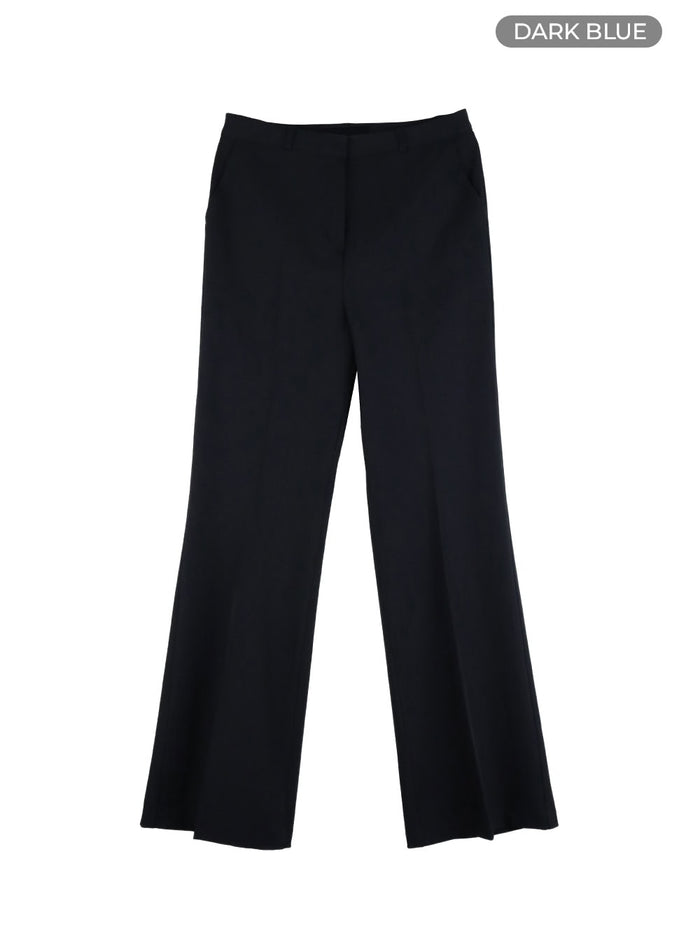 solid-bootcut-trousers-oy421 / Dark blue