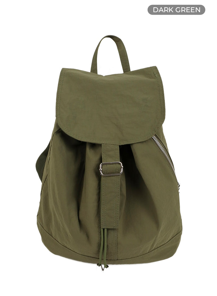 nylon-buckle-backpack-cf426 / Dark green