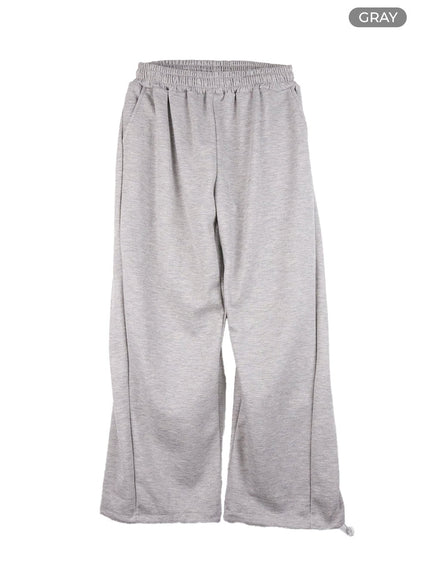 string-waist-banded-sweatpants-co415 / Gray