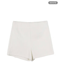 basic-high-waisted-shorts-oa425 / White