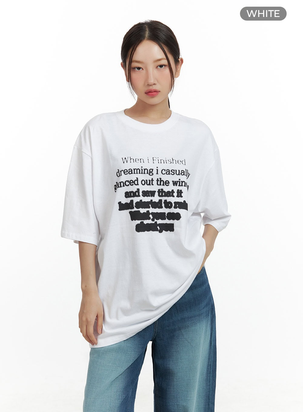 graphic-round-neck-oversized-t-shirt-cu420 / White