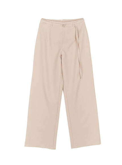 Buckle-Up Wide-Fit Slacks Pants CM511